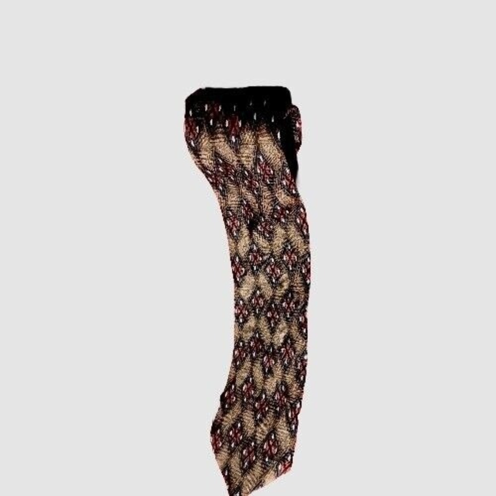 JZ RICHARDS Nordstrom Tie Silk Handcrafted Checkered Diamond Pattern Tan‎ Brown - Picture 2 of 2